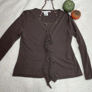 Studio M jacket size small ,brown.